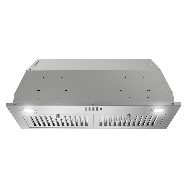 Streamline 28-inch Brushed Stainless Steel Insert Range Hood with Charcoal Filter