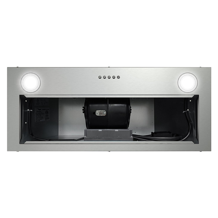 Streamline 28-inch Brushed Stainless Steel Insert Range Hood with Charcoal Filter