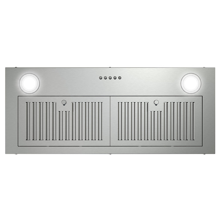 Streamline 28-inch Brushed Stainless Steel Insert Range Hood with Charcoal Filter