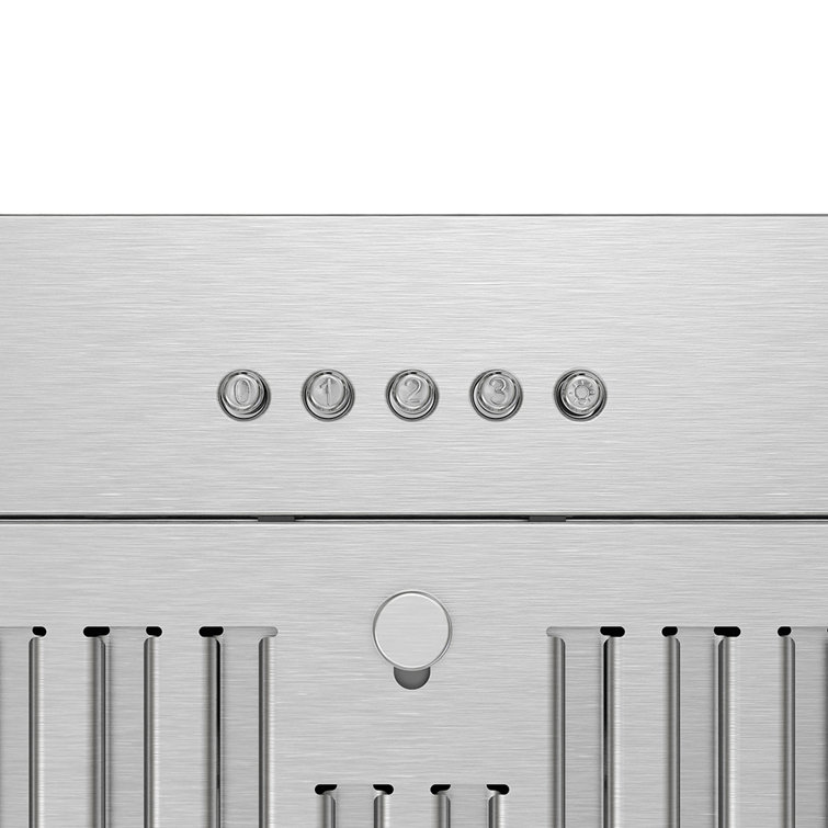 Streamline 28-inch Brushed Stainless Steel Insert Range Hood with Charcoal Filter