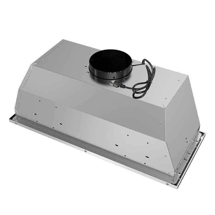 Streamline 28-inch Brushed Stainless Steel Insert Range Hood with Charcoal Filter