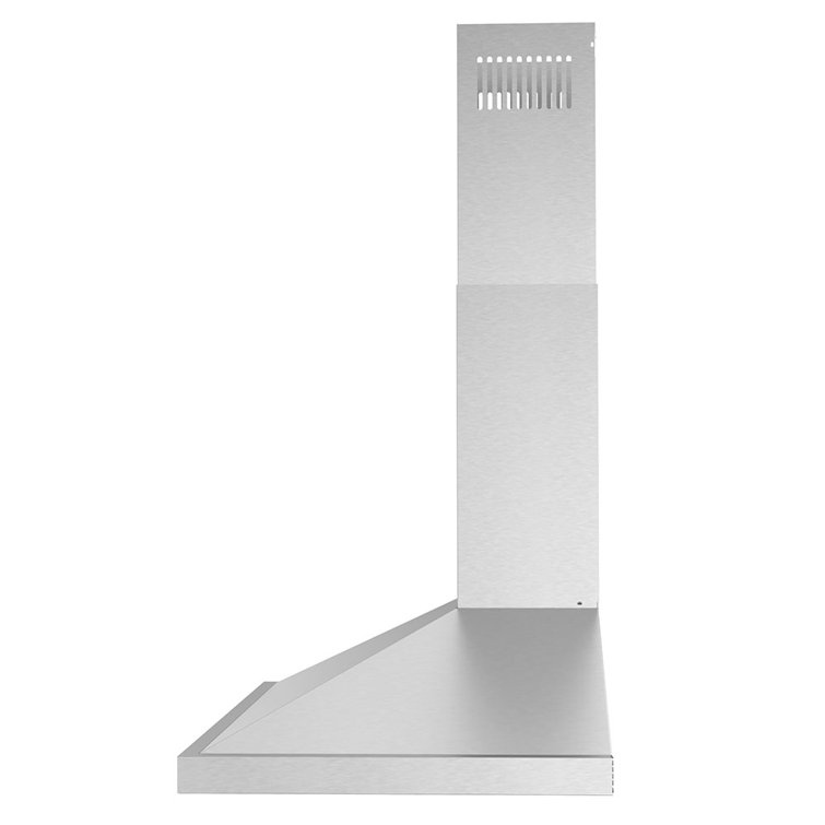 Streamline 30-Inch Stainless Steel Wall Mounted Range Hood with Charcoal Filter