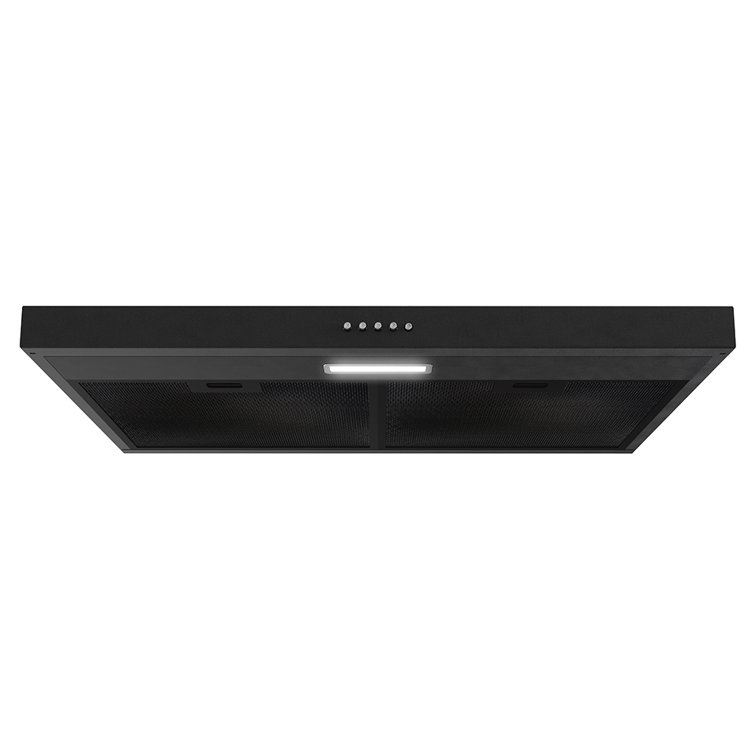 Streamline 30" Black Stainless Steel Under Cabinet Range Hood with LED Light