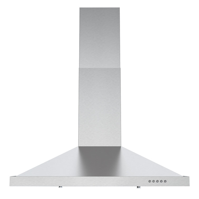 Streamline 30-Inch Stainless Steel Wall Mounted Range Hood with Charcoal Filter