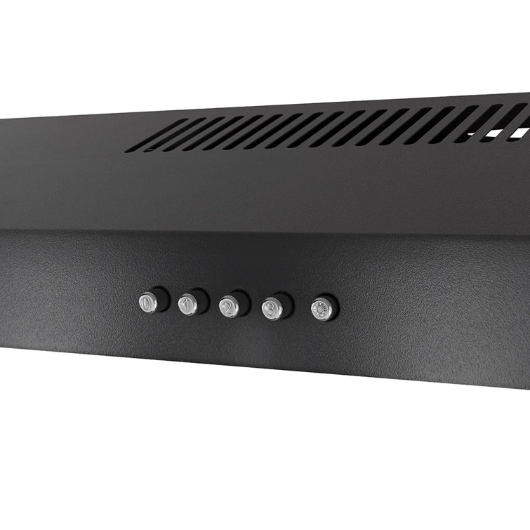 Streamline 30" Black Stainless Steel Under Cabinet Range Hood with LED Light