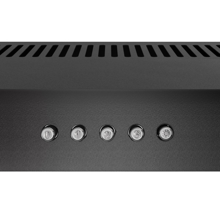 Streamline 30" Black Stainless Steel Under Cabinet Range Hood with LED Light