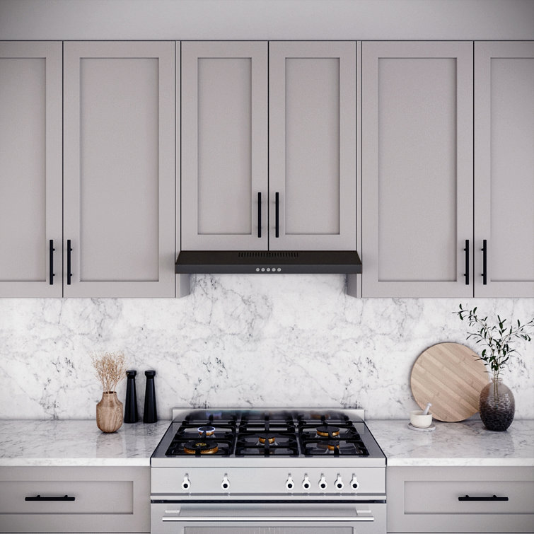 Streamline 30" Black Stainless Steel Under Cabinet Range Hood with LED Light