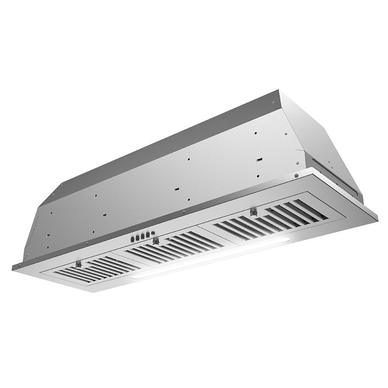 Streamline 36-Inch Stainless Steel Ductless Insert Range Hood with LED Light