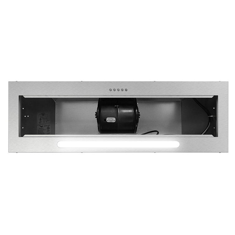 Streamline 36-Inch Stainless Steel Ductless Insert Range Hood with LED Light