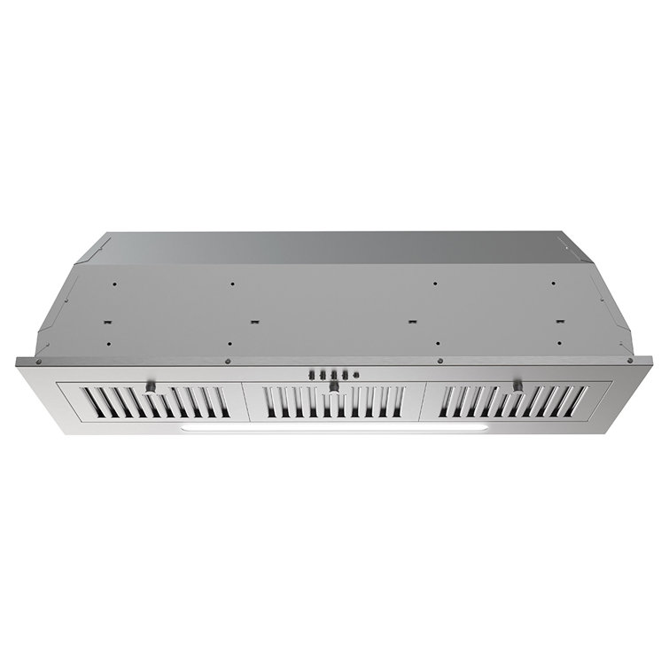Streamline 36-Inch Stainless Steel Ductless Insert Range Hood with LED Light