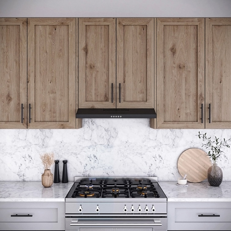 Streamline 30" Black Stainless Steel Convertible Under Cabinet Range Hood