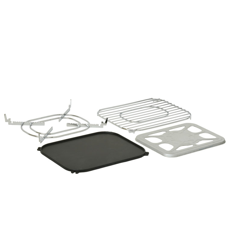 Light Green and Black Portable Propane BBQ Grill with Accessories