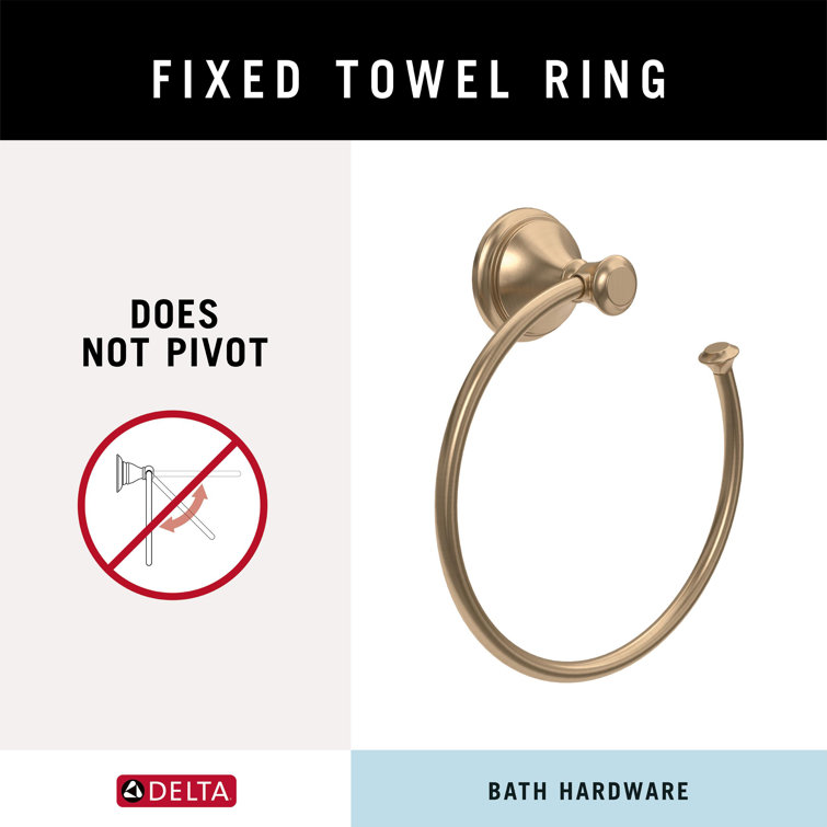 Champagne Bronze 3-Piece Bath Hardware Set with Towel Bar