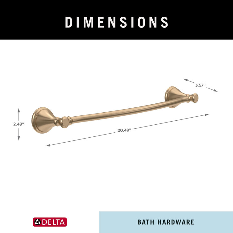 Cassidy 18" Champagne Bronze Wall Mounted Towel Bar