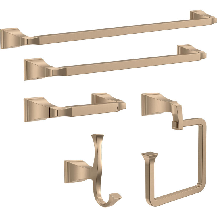 Champagne Bronze 24" Wall Mounted Towel Bar