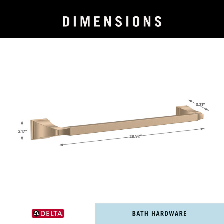 Venetian Bronze 25.75" Wall Mounted Towel Bar