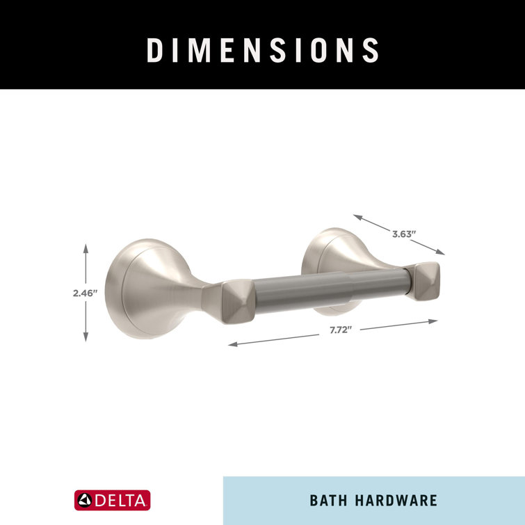 Esato Brushed Nickel Wall Mount Spring-Loaded Toilet Paper Holder