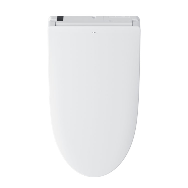 Cotton White Elongated Dual Flush Macerating Toilet with Bidet