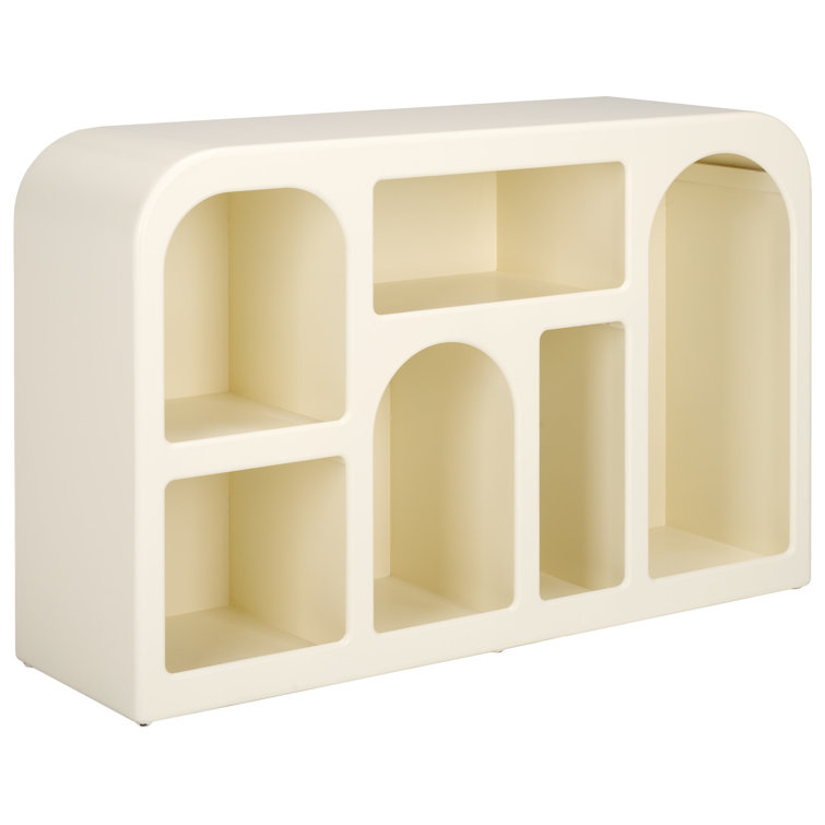 Noni Ivory MDF Console Table with Assorted Storage Compartments