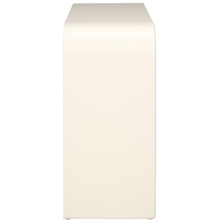 Noni Ivory MDF Console Table with Assorted Storage Compartments