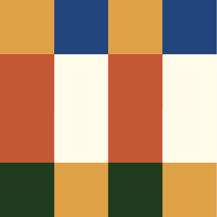 Auburn and Blue Geometric Peel and Stick Wallpaper