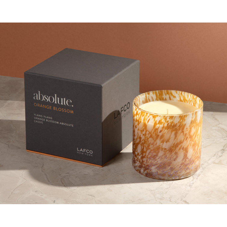 Hand-Blown Glass Orange Blossom Soy Candle