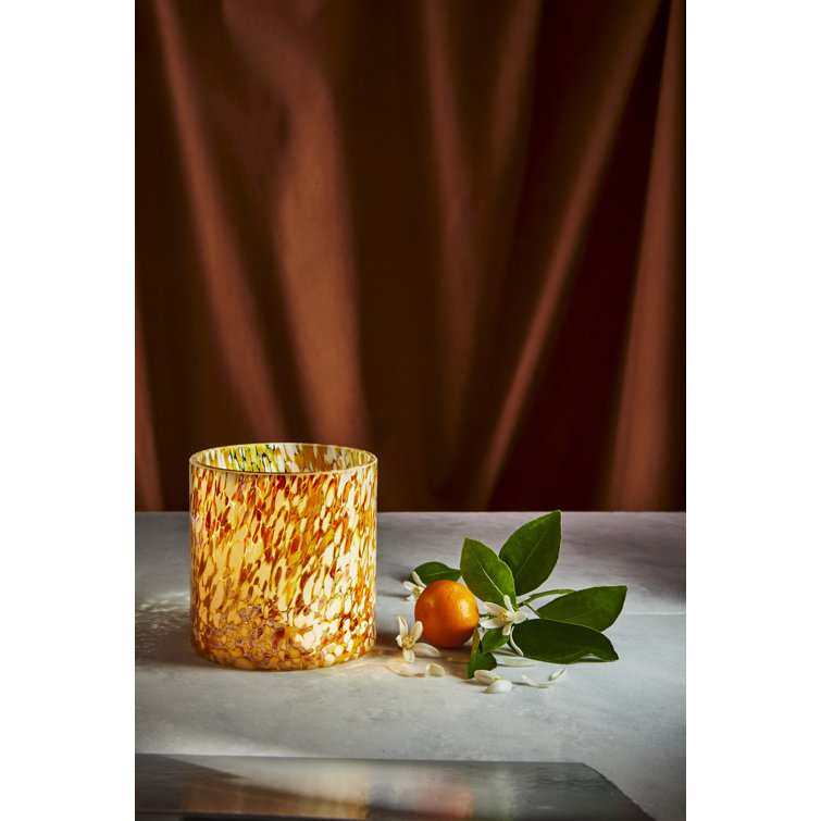 Hand-Blown Glass Orange Blossom Soy Candle