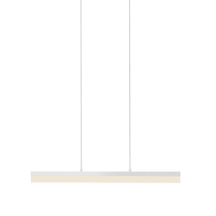 Stiletto Slim LED Kitchen Island Pendant in Satin White