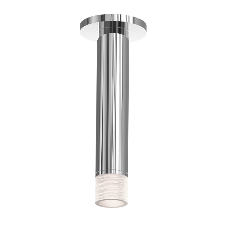 Sleek 12" Satin Nickel LED Surface Mount for Indoor/Outdoor