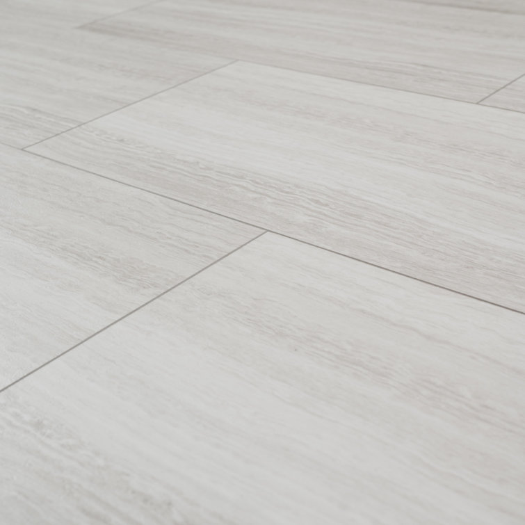 White Ocean Large Format Waterproof Vinyl Tile Flooring