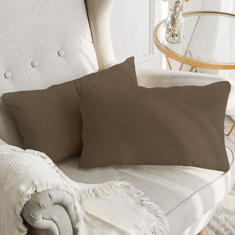 Cocoa Velvet 22" x 22" Pillow Cover Set