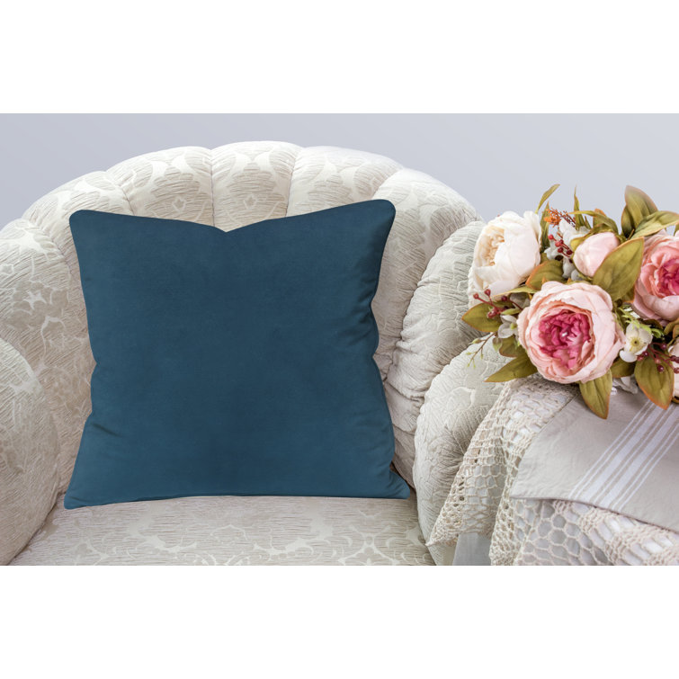 Cocoa Velvet 18" x 18" Decorative Pillow Covers with Hidden Zipper