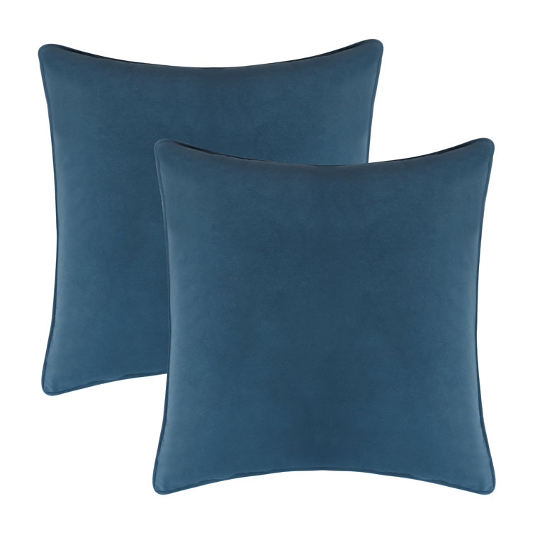 Cocoa Velvet 18" x 18" Decorative Pillow Covers with Hidden Zipper