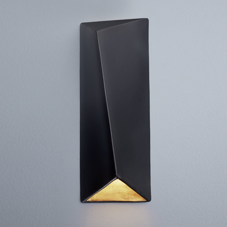 Carbon Matte Black Ceramic Dimmable LED Sconce