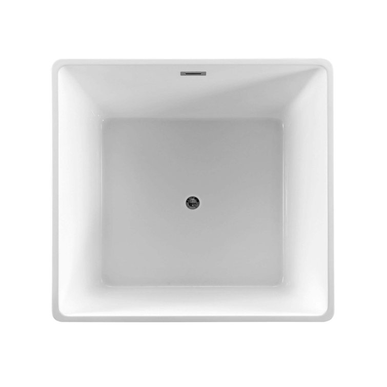 Bologna 47.2'' Glossy White Freestanding Acrylic Soaking Tub