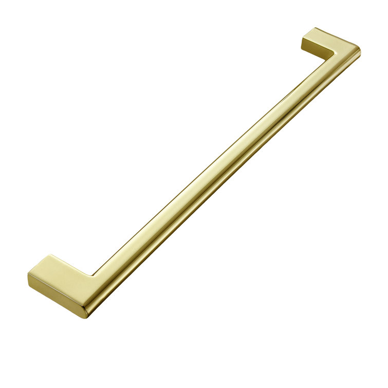 Vail 10-inch Polished Gold Rectangular Bar Pull