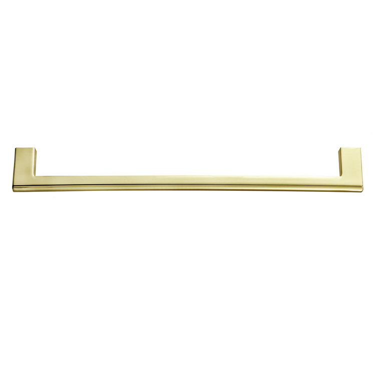 Vail 10-inch Polished Gold Rectangular Bar Pull