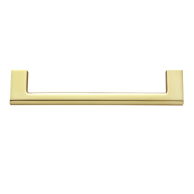 Vail 10-inch Polished Gold Rectangular Bar Pull