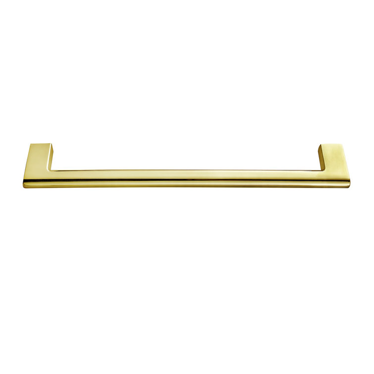 Vail 10-inch Polished Gold Rectangular Bar Pull