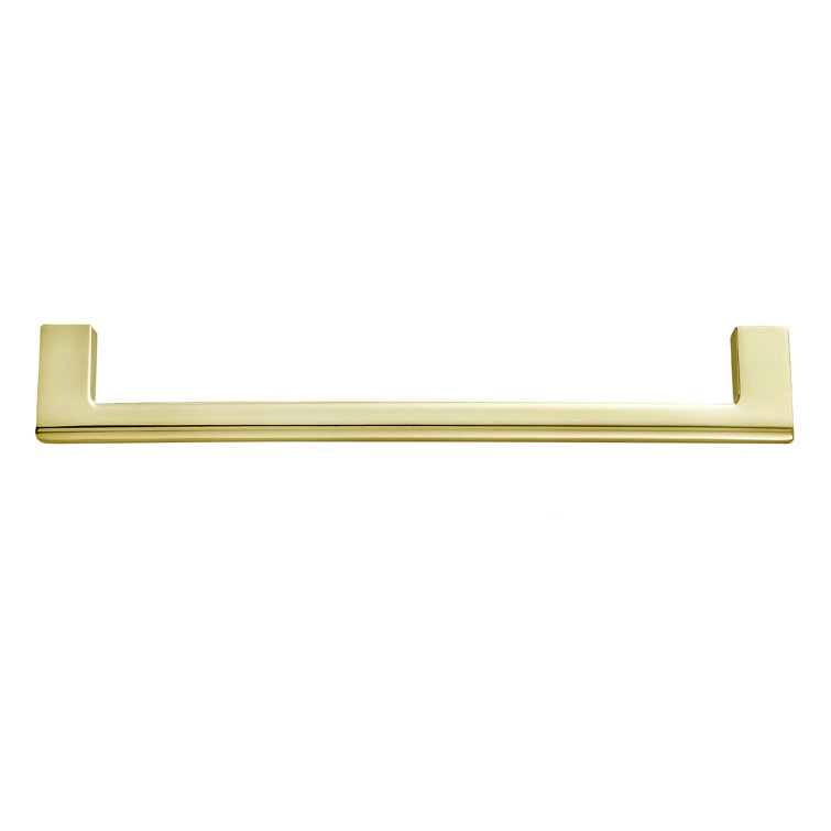 Vail 10-inch Polished Gold Rectangular Bar Pull