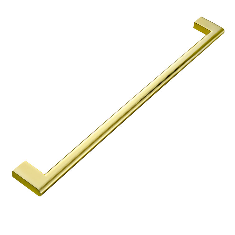 Vail 10-inch Polished Gold Rectangular Bar Pull
