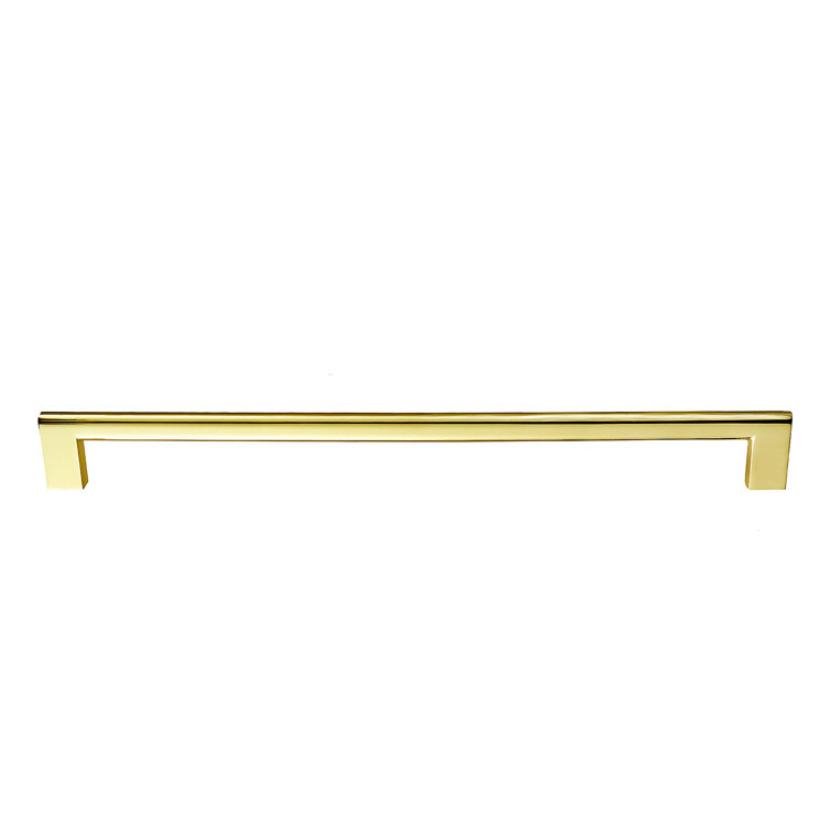 Vail 10-inch Polished Gold Rectangular Bar Pull