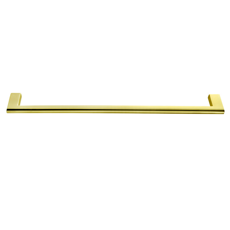 Vail 10-inch Polished Gold Rectangular Bar Pull