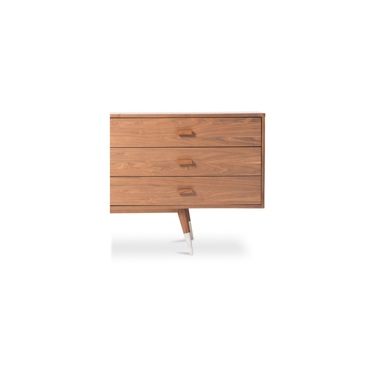 Sienna Walnut Mid-Century Modern Sideboard with Tapered Legs