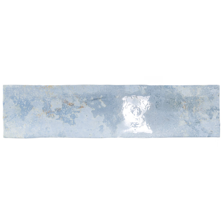 Biarritz Blue 3" x 12" Ceramic Subway Wall Tile