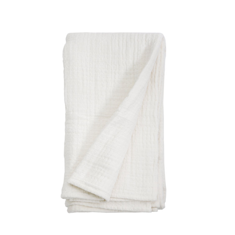 Arrowhead Cream Textured Cotton King Blanket