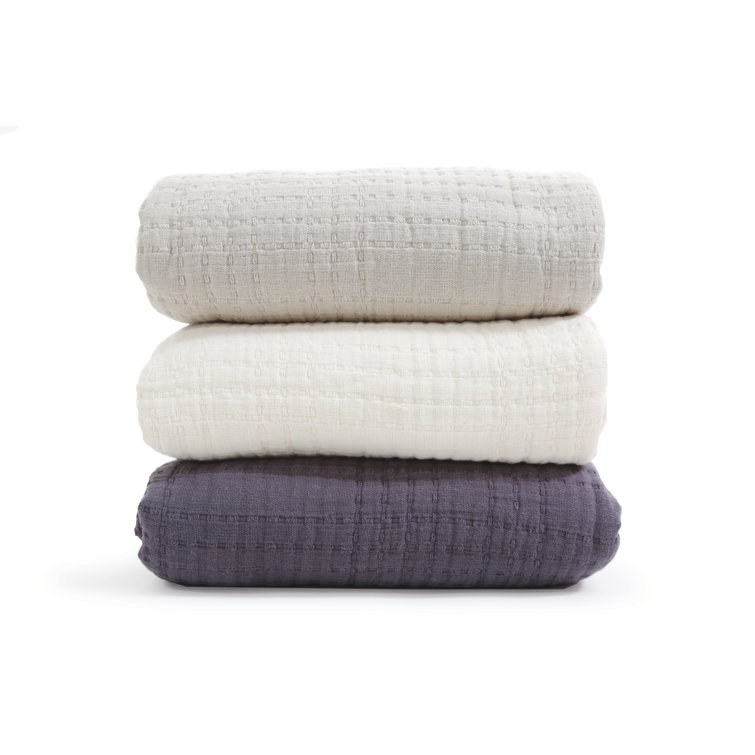 Arrowhead Cream Textured Cotton King Blanket