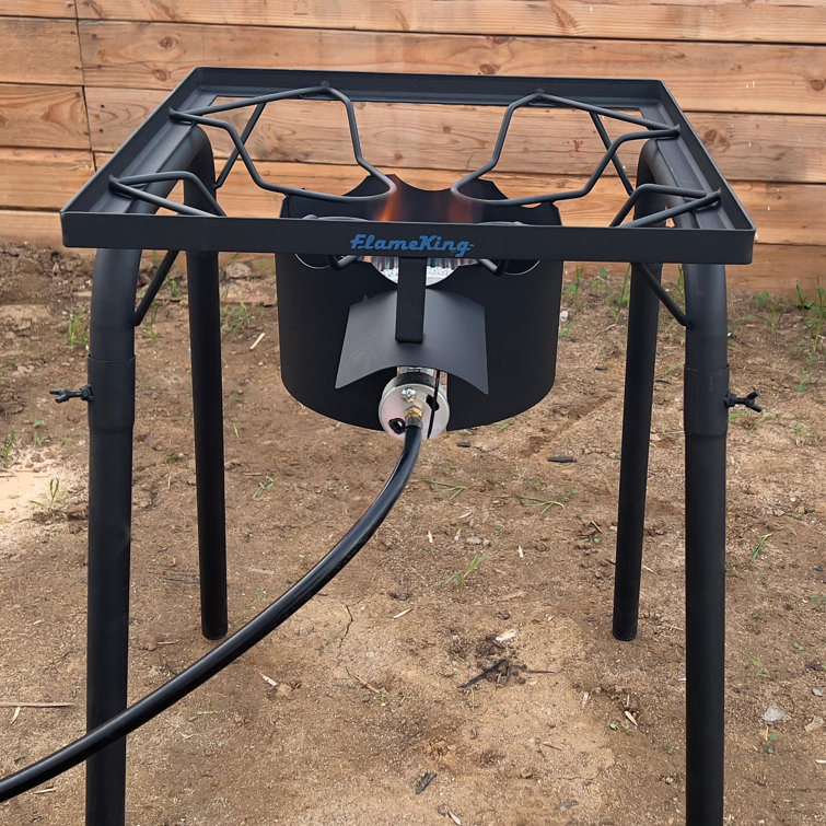 Heavy Duty Black Cast Iron Single Burner Gas Stove