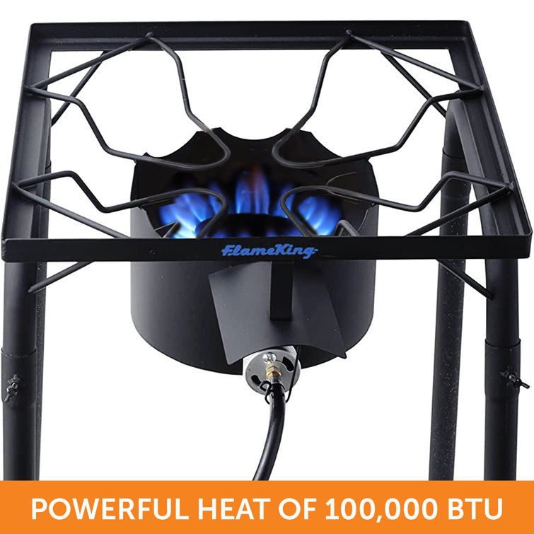 Heavy Duty Black Cast Iron Single Burner Gas Stove
