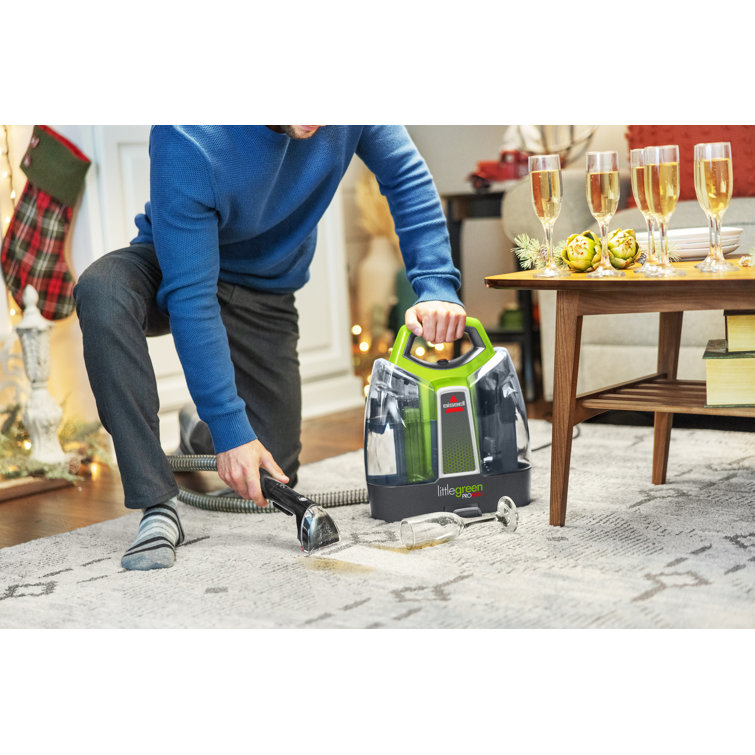 Bissell Green Portable Handheld Upholstery Steamer Cleaner